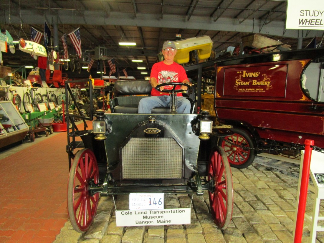 1913 model h reo truck and me driving