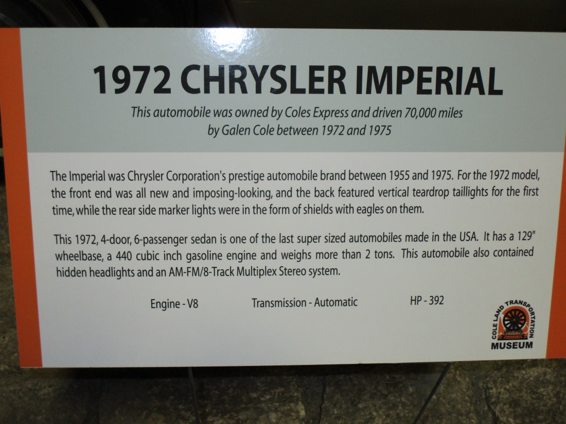 1972 Chriysler Imperial explained