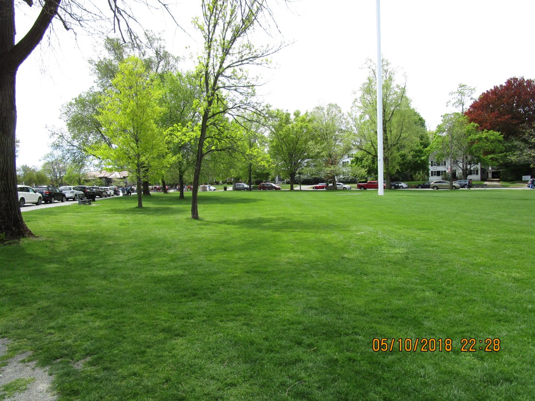 Battle Green looking toward the British