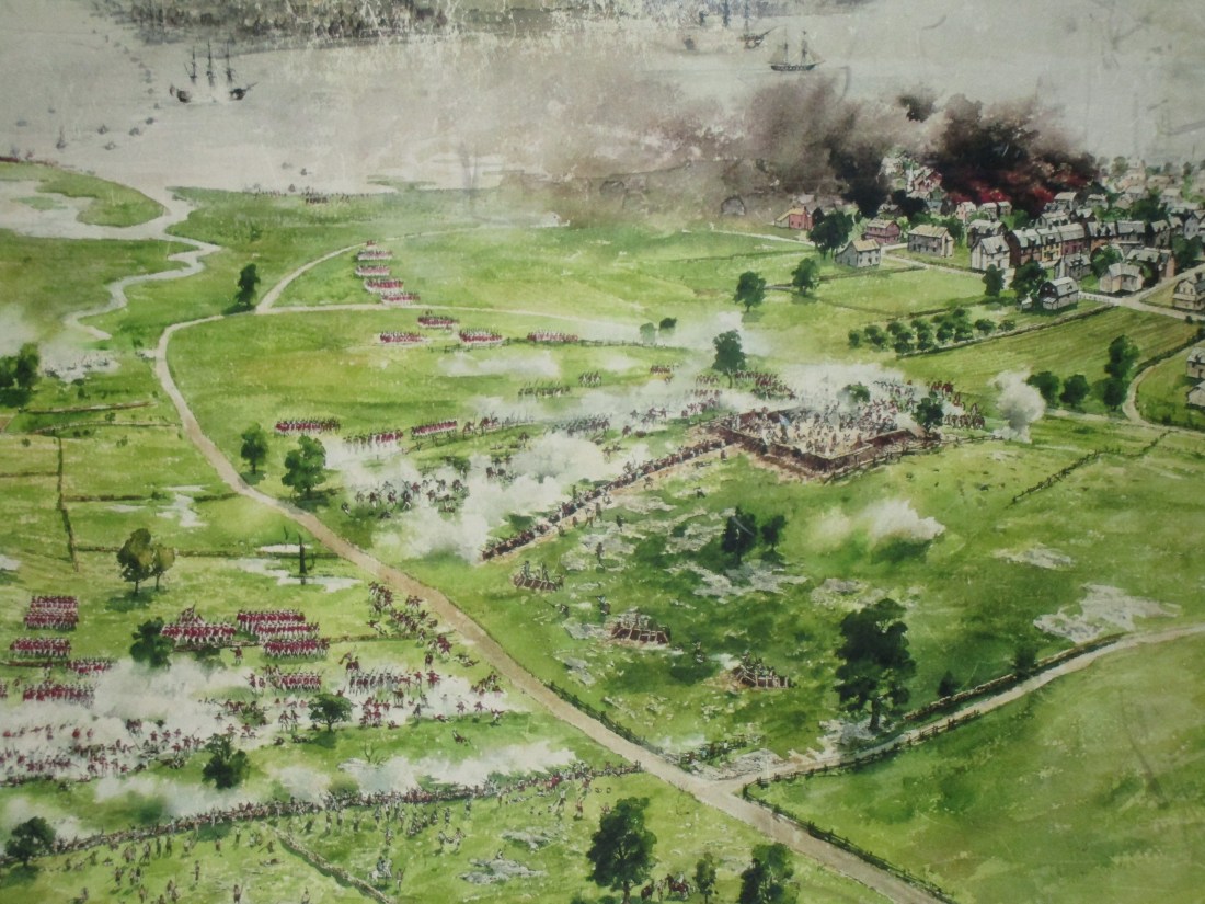 battle of bunker hill painting of battle