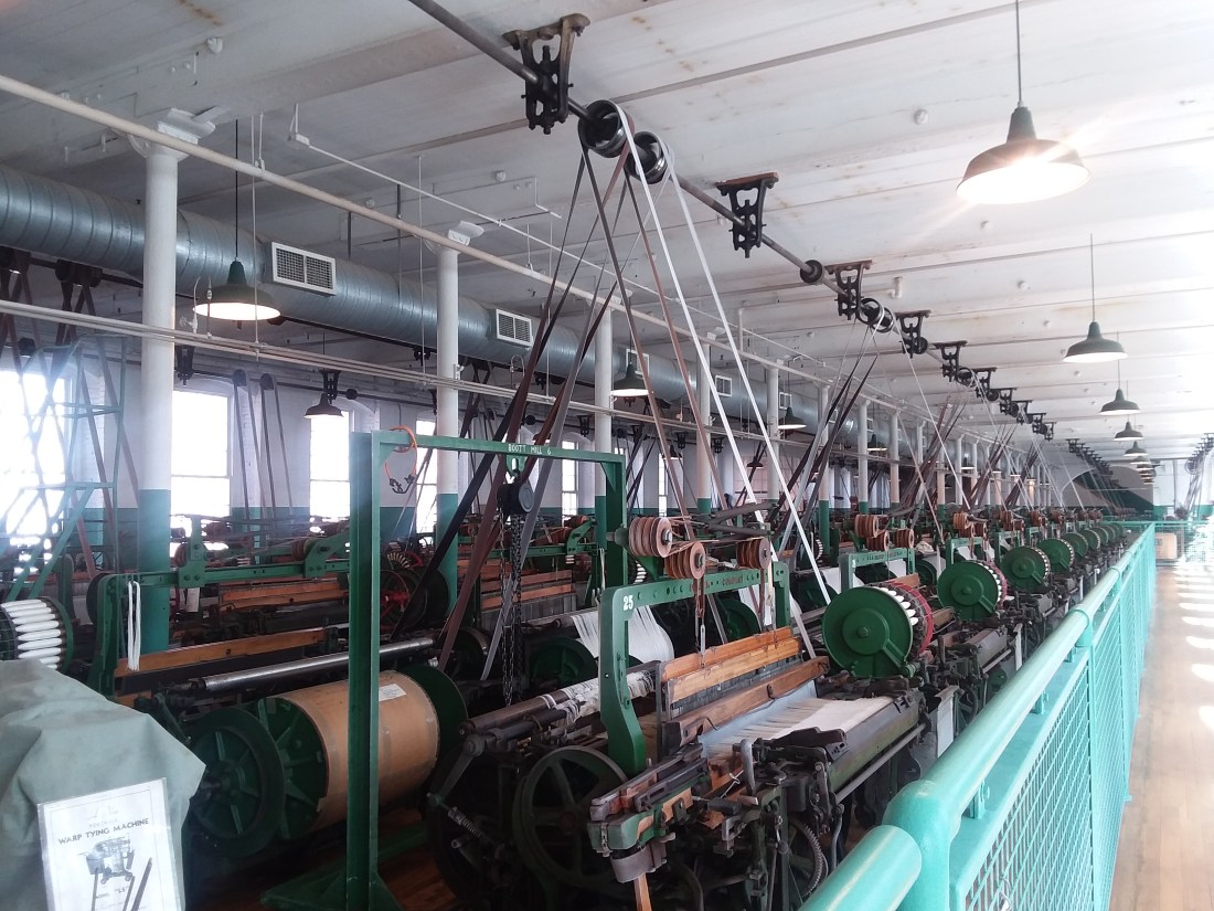 boott cotton mills actual weave roon in operation