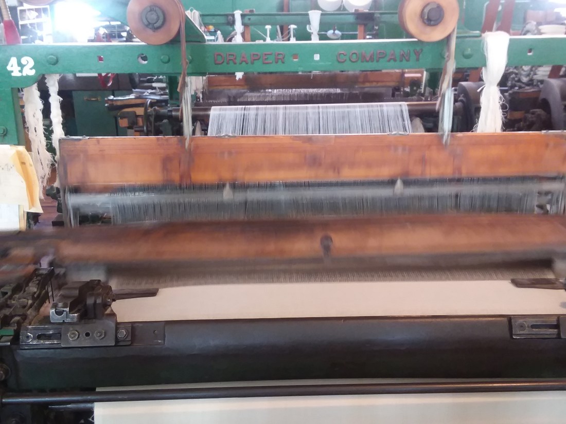 boott cotton mills actual weave roon loom in operation