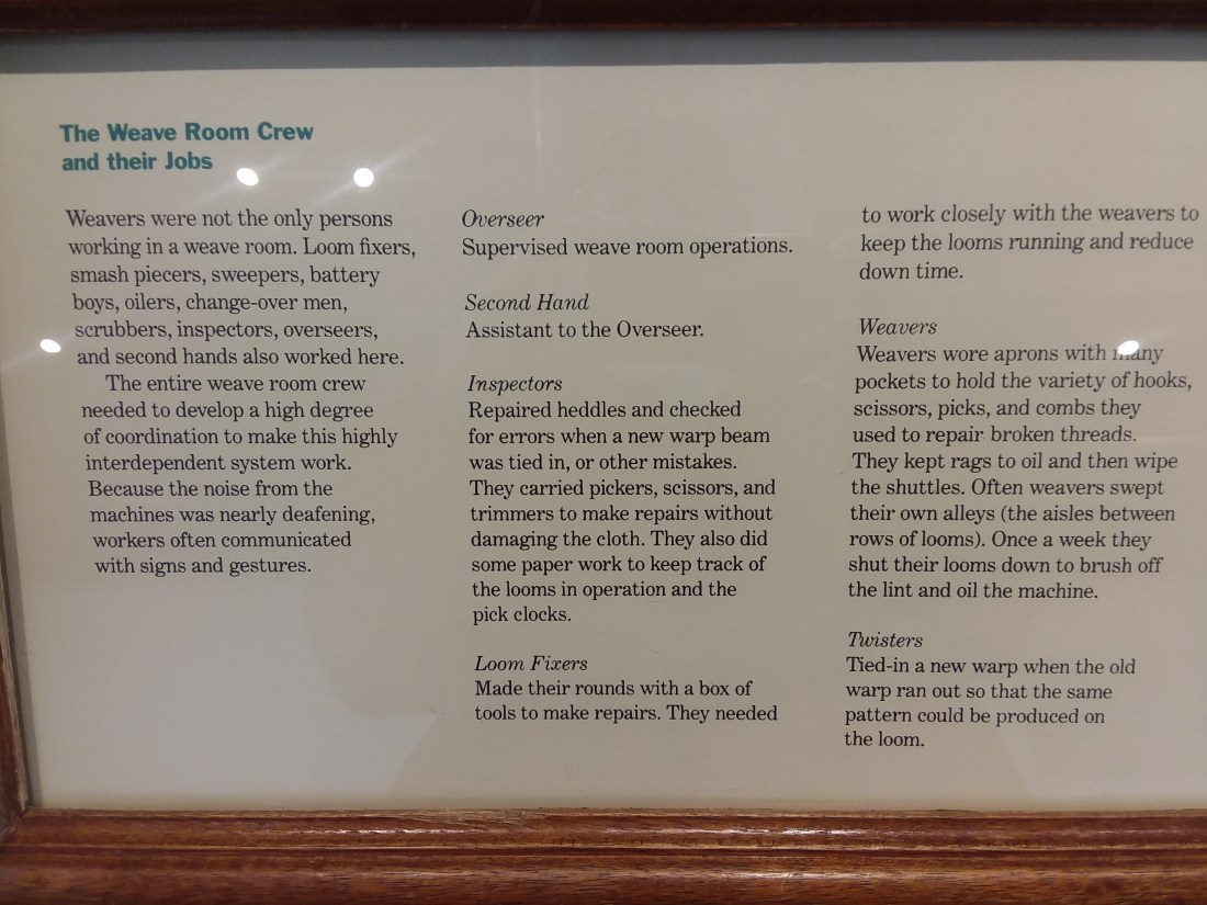 boott cotton mills weave room crew