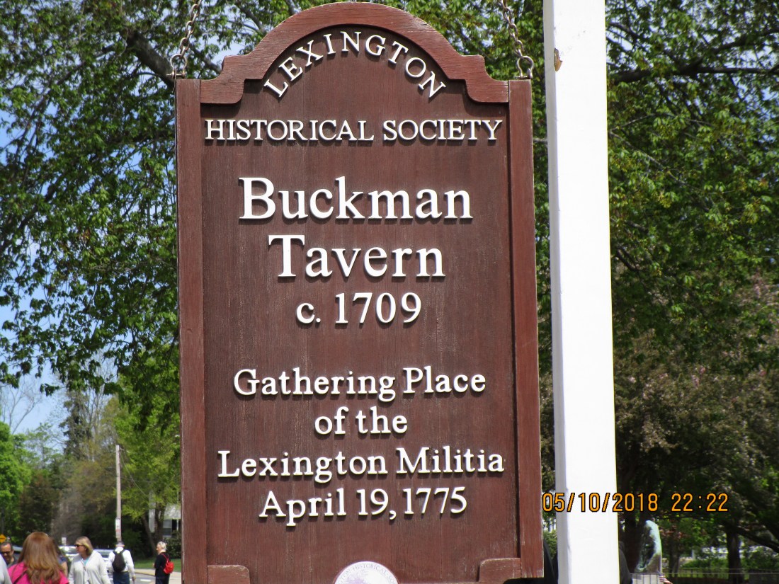 Buckman Tavern Sign
