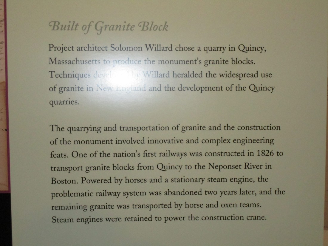 bunker hill granite blocks used