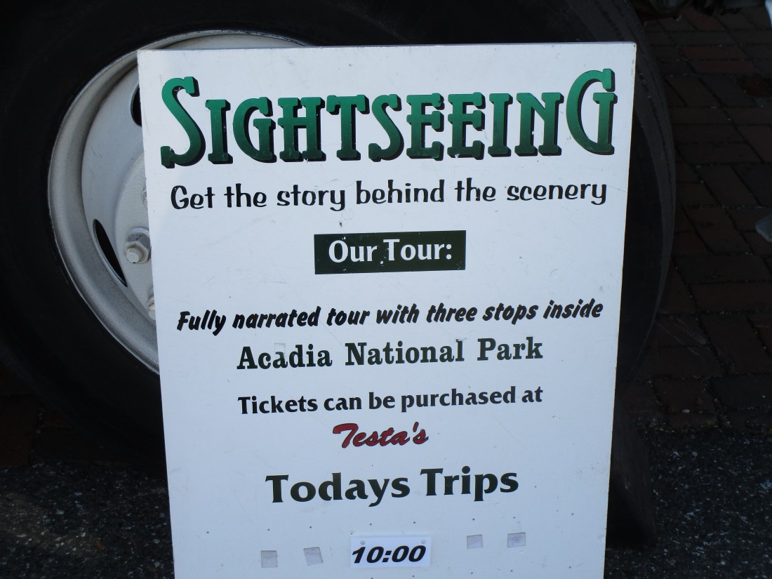 bus sightseeing board