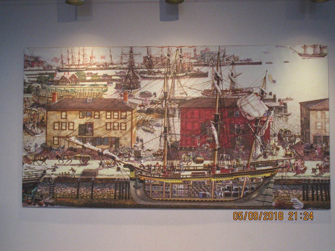 mural of wharf