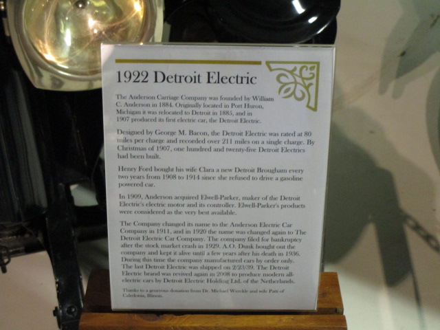1922 detroit electric