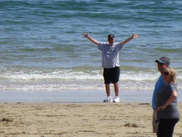 Acadia Sand Beach me waters edge 2