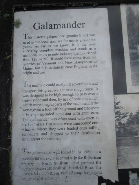 Franklin granite display galamander explained