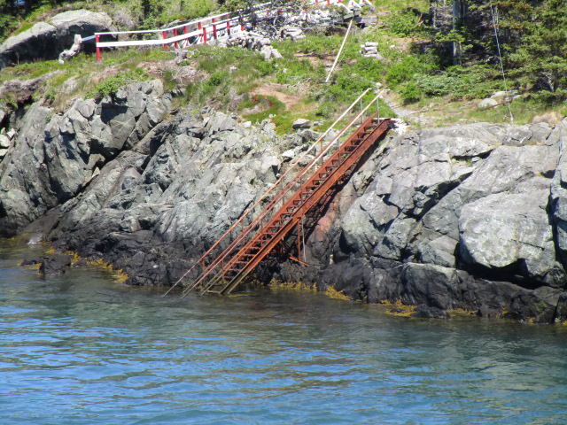 harbor head light station stairs on other side