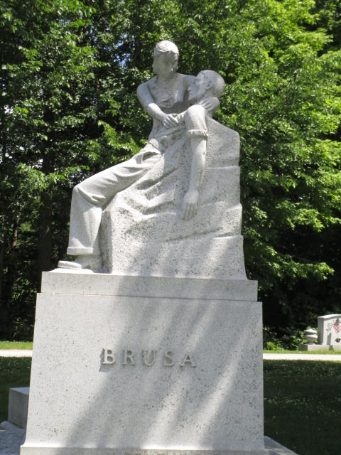 hope brusa own death held by woman