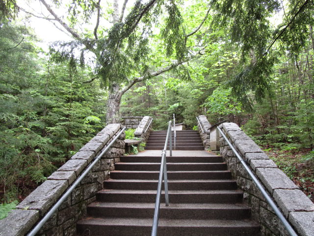 hulls cover vistor center stairs leading up