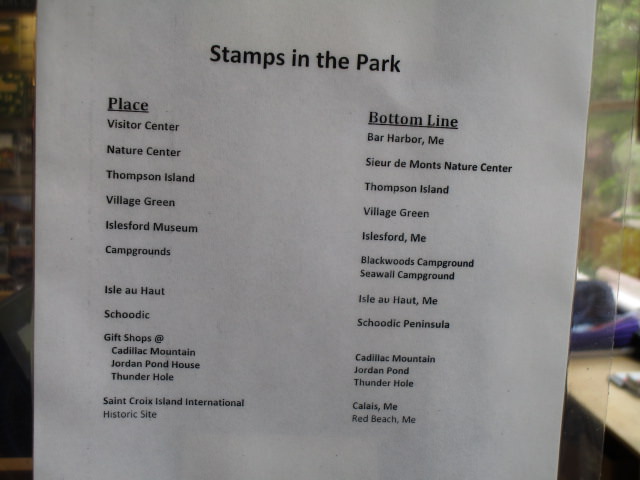 hulls cover vistor center stamps to be collected