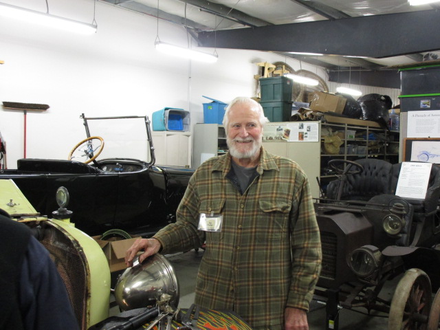 in the garage engine jim volunteer papa smurf