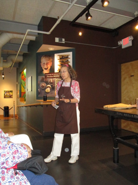 Lake Champ Chocolate factory tour patty