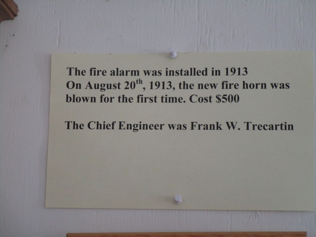 Lubec inside fire alarm