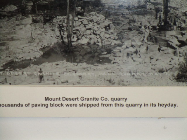 maine granite museum mt desert quarry paving stones
