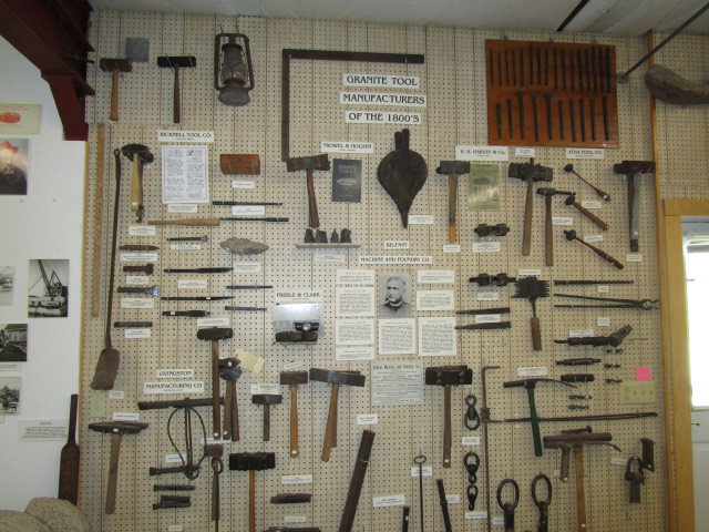 maine granite museum stone mason tools 2