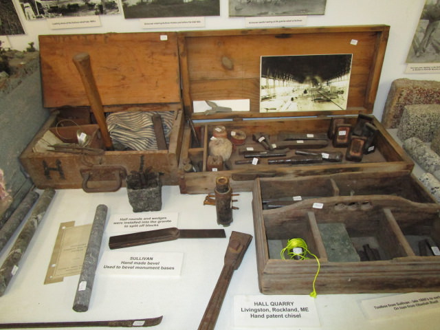 maine granite museum stone mason tools