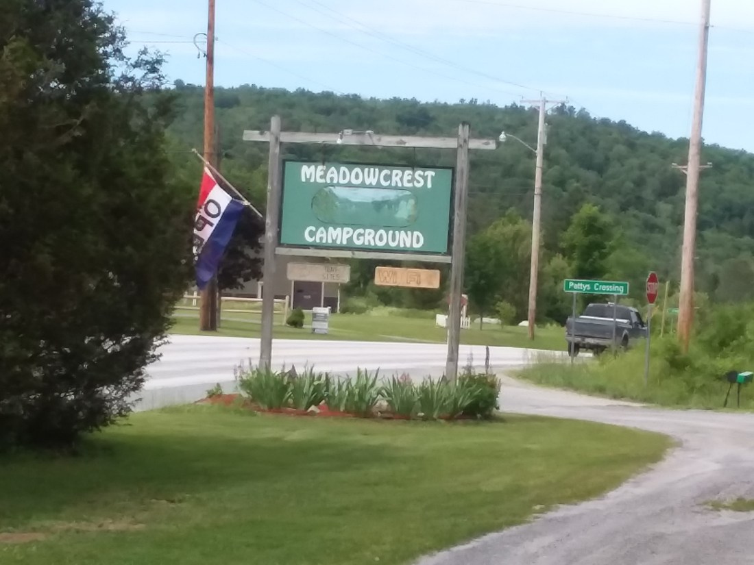 meadowcrest sign close up