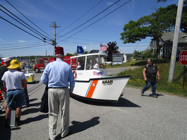 Shriners Parade coast guard boat