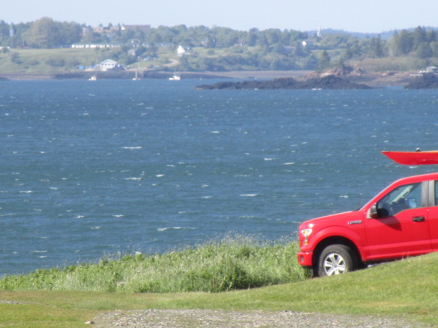 sunset park wind is strong white caps