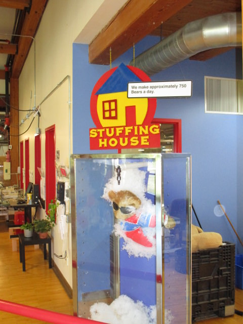 Vermont Teddy Bear tour stop 3 stuffing room