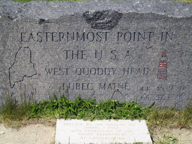 west quoddy sign eastern most point