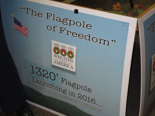 wreaths across america flag pole of freedom