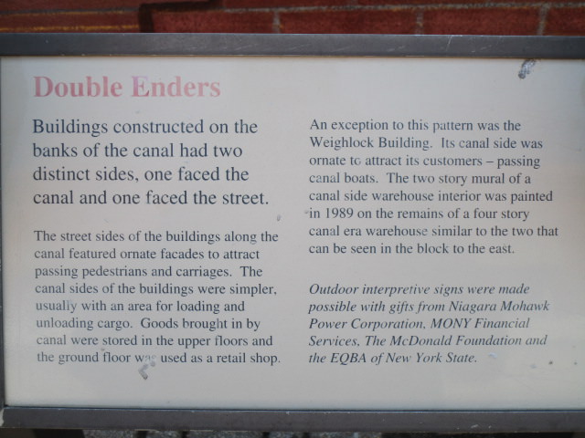 buildings on the cana two different sides