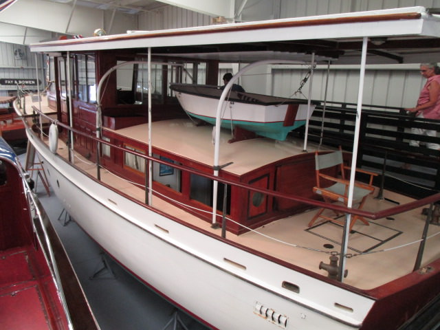 cleveland dodge memorial launch building national motorboat show elco 42 fm rear