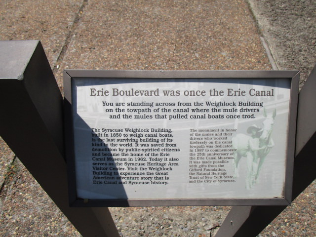 Erie Blvd was once the Erie Canal