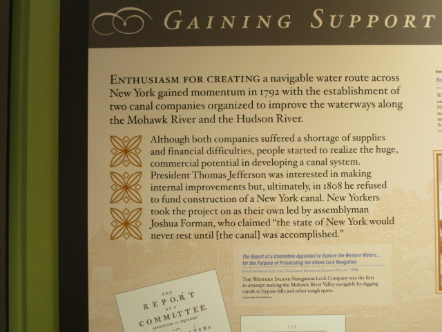 erie canal president refused ny accepted the challenge