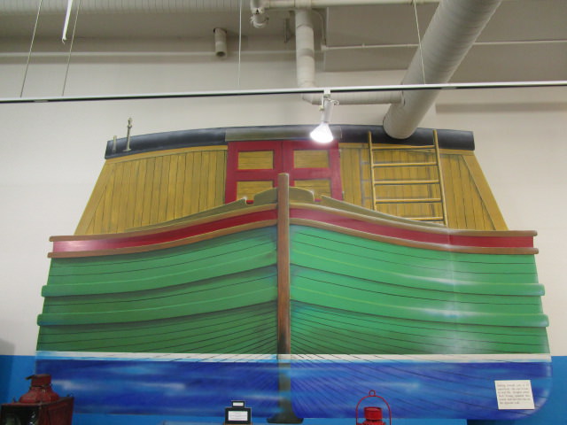 family life on the canal 4 mural on wall frt packet boat