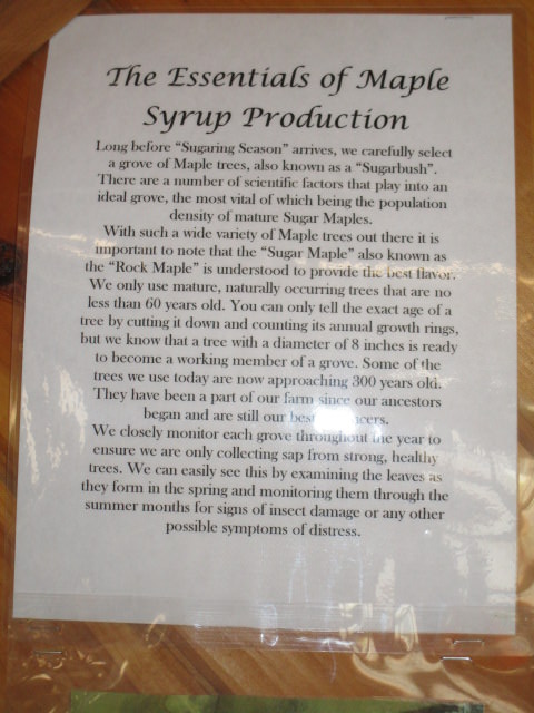 Goodrich how maple syrup is made