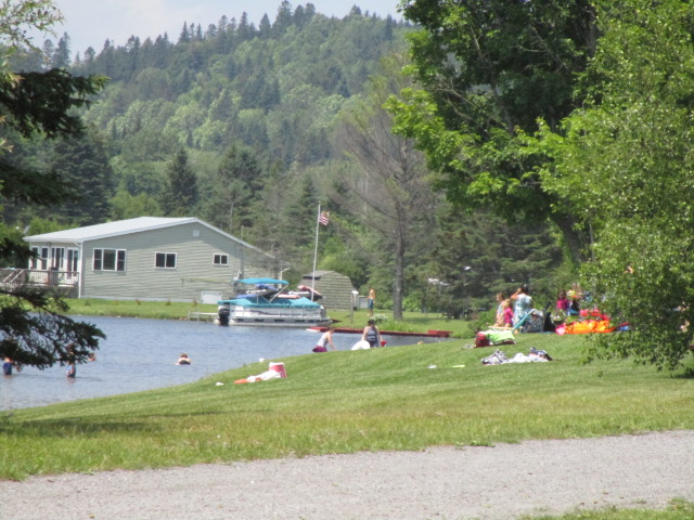 Joes Pond overview 3 beach