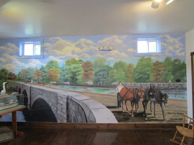 our boat mural the 9 mile creek adequate