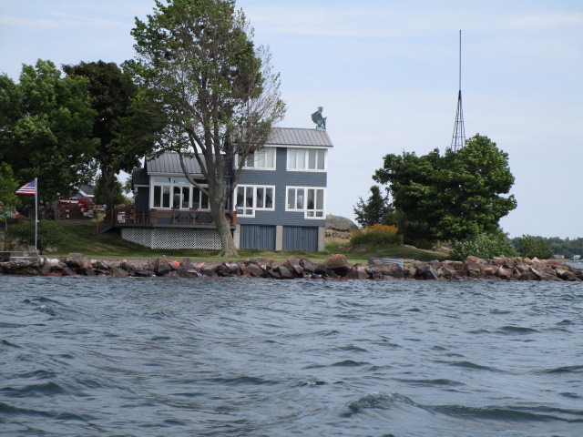 our tour boat island picture with house 4 great