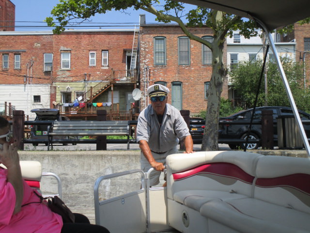Out boat for the ride Cpt Bob shoving us off