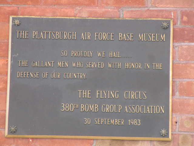 PAFB Museum plaque outside explaining