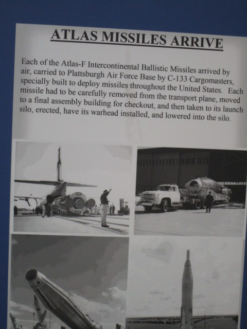 PAFB Museum plattsburg air base atlas missiles arrive