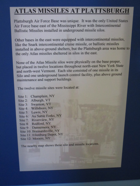 PAFB Museum plattsburg air base atlas missle sites