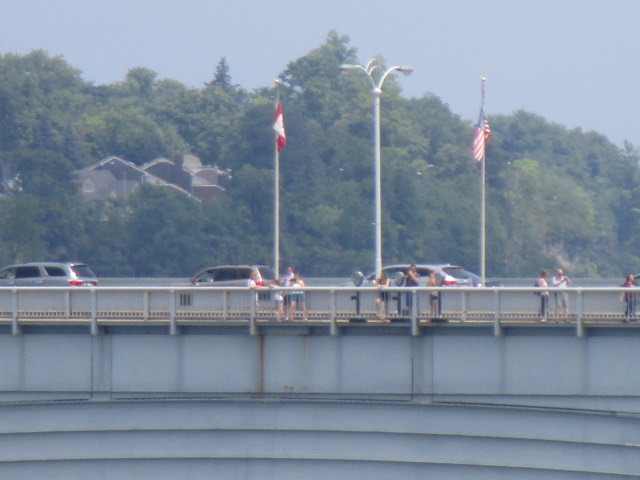 rainbow bridge border in the middle close up great