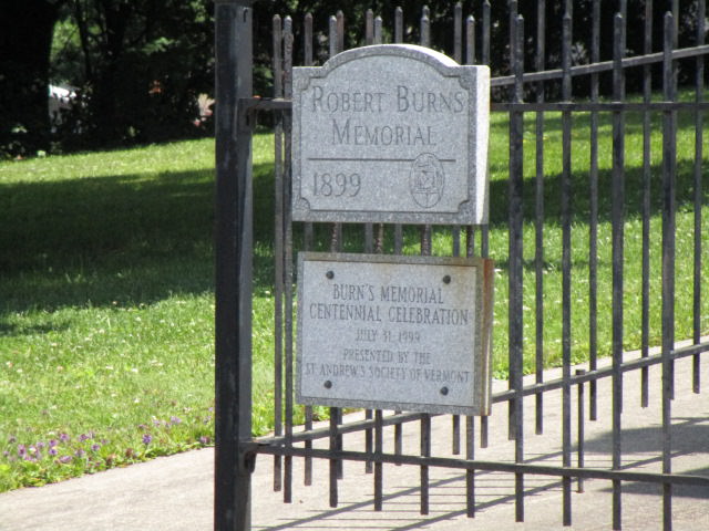 robert burns memorial description