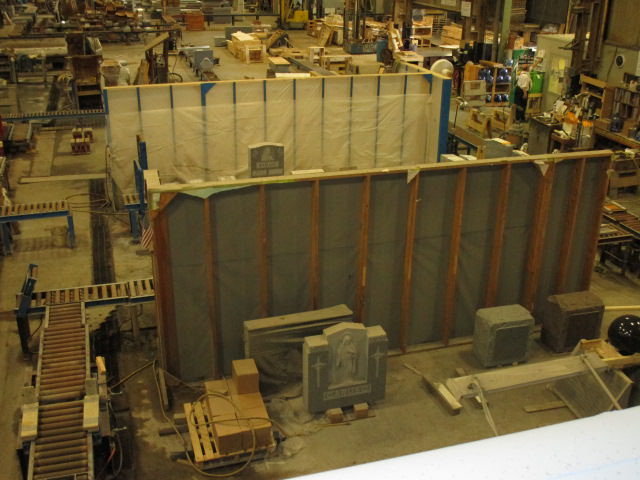 Rock of Ages production floor overall sculpture studio picture