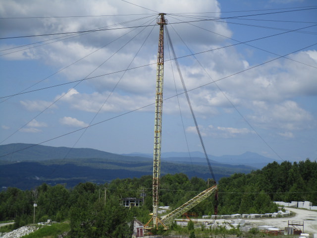 Rock of Ages quarry crane 15 miles of cable