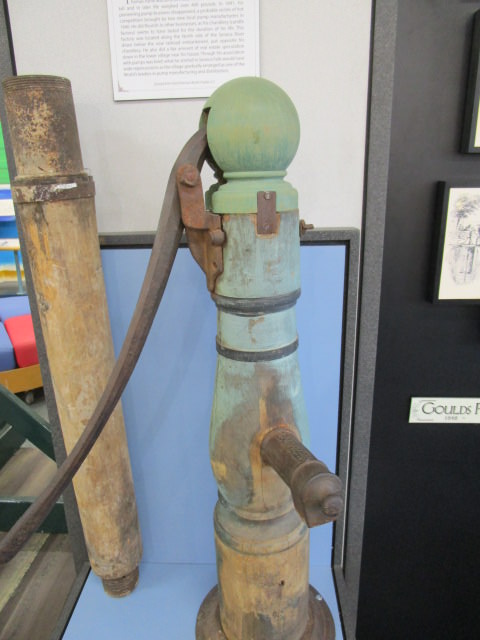 wooden pump