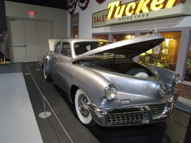 1948 Tucker with a six cylinder horizontally-opposed engine