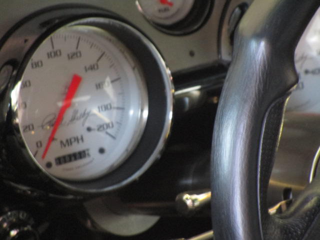 200 mph speedometer.